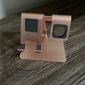 Rose Gold Phone and Watch Stand